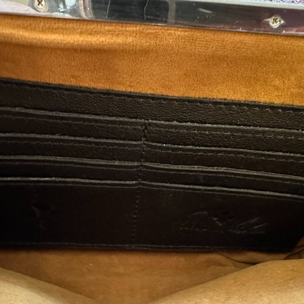 Patricia Nash Embossed Leather Clutch Purse - Picture 3 of 3
